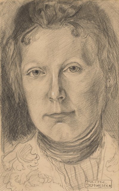 Portrait of Ottilie Macke (My Sister) by August Macke